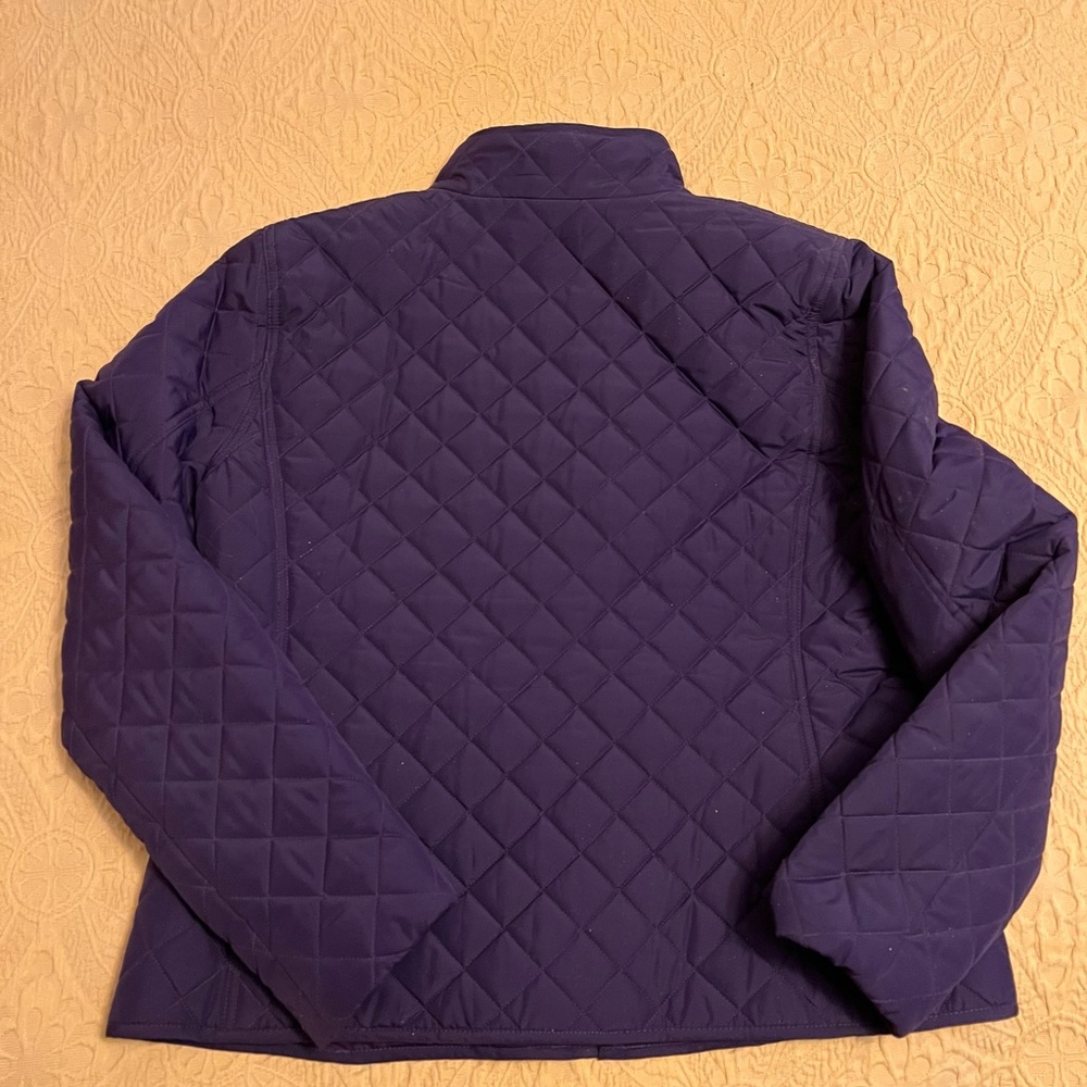 LAUREN Ralph Lauren Purple Quilted/Lined Jacket.  Size Large. Machine Wash.
